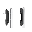 Accesorio_ Riel de Aluminio con longitud de  2380mm| Compatible con estructura para Videowall |  Diseño Modular |  Incluye Tapas de Riel