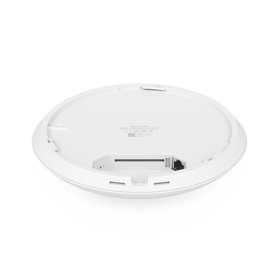 Access Point UniFi U7 Pro Max con 8 streams espaciales, para techo, tribanda (2.4/5/6GHz) / radio dedicado a escaneo espectral, puerto 2.5 GbE / +500 clientes / POE+ No incluido/ Para alta densidad para escenarios exigentes 