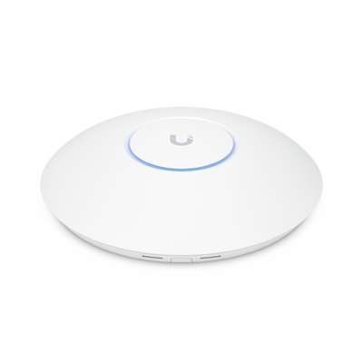 Access Point UniFi U7 Pro Max con 8 streams espaciales, para techo, tribanda (2.4/5/6GHz) / radio dedicado a escaneo espectral, puerto 2.5 GbE / +500 clientes / POE+ No incluido/ Para alta densidad para escenarios exigentes 