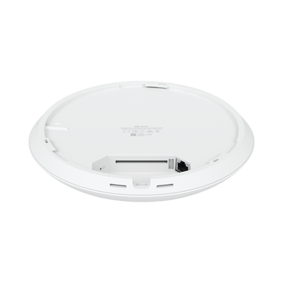 Access Point UniFi WiFi 7 Pro soporta 6 GHz, para interior en techo, 6 streams totales, MU-MIMO 2x2 en cada banda, tribanda, puerto 2.5 GBE. NO incluye POE