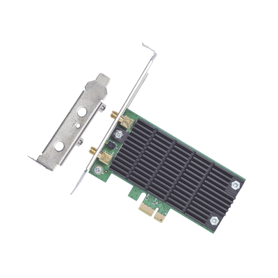 Adaptador  PCI inalámbrico doble banda AC 1200 Mbps / Antena de alta ganancia / Tecnología MU-MUMO 2X2 / Soporte de perfil bajo y Altura completa