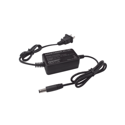 Adaptador 5 Vcc / 2A / UL / Voltaje de Entrada de 100-240 Vca / Para uso, solo en lectores biométricos de 5 Vcc de la marca ZK