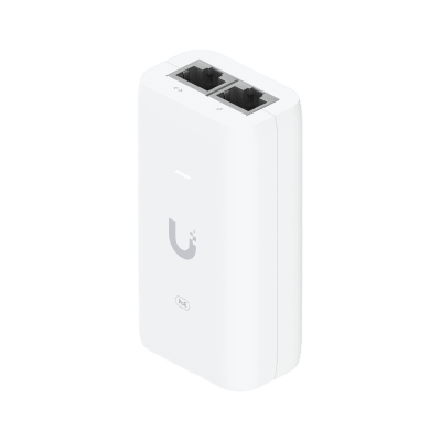 Adaptador PoE+ / U-PoE+ / 48V DC @ 0.65A/ hasta 30W / Gigabit LAN / Protecciones de Sobretensión