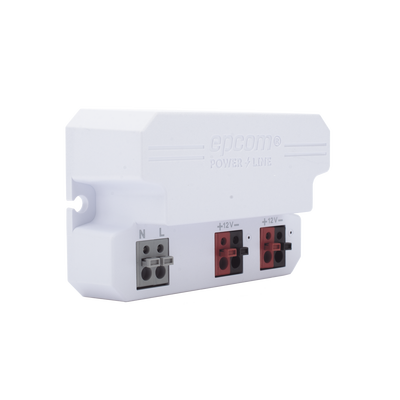 Adaptador/  12 Vcc / 2 Amperes / Terminales de entrada para Vca en 2 pines / 2 salidas para Vcc en 2 pines