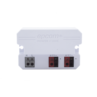 Adaptador/  12 Vcc / 2 Amperes / Terminales de entrada para Vca en 2 pines / 2 salidas para Vcc en 2 pines
