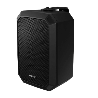 Altavoz IP Tipo Corneta / 10W / PoE+ / E/S de Alarma / Para integración con sistema Hanwha / IP66 / SIP, IPv4, HTTP, DNS, NTP, TCP, UDP, ARP.