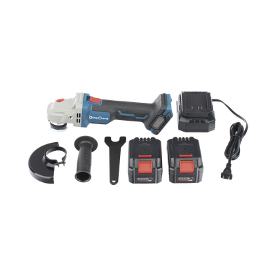 Amoladora Angular de 20Vcc, Disco de 4-1/2 in, Incluye 2 Baterías de 4.0Ah, Cargador y Estuche