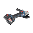 Amoladora Angular de 20Vcc, Disco de 4-1/2 in, Incluye 2 Baterías de 4.0Ah, Cargador y Estuche