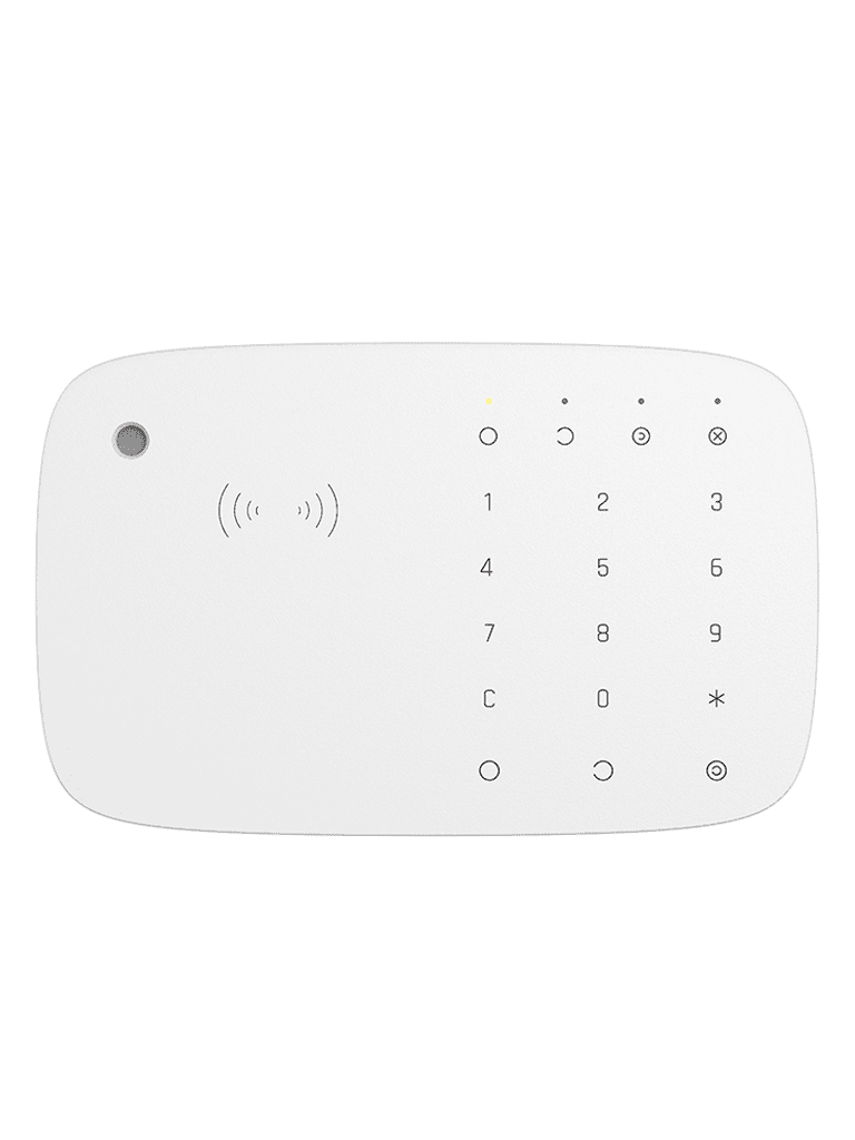 AJAX KIT HUB2 4G KEYPADCOMBI - Panel de alarma Hub2 4G conexión ETHERNET- 4G APP “AJAX PRO” iOS y Android , 1 sensor de movimiento, 1 detector puerta o ventana, 1 Teclado táctil inalámbrico con sirena incluida y lector DESFire.