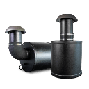 Altavoz de 2 vías | exteriores | 70V / 100V | woofer de 6.5 in | negro