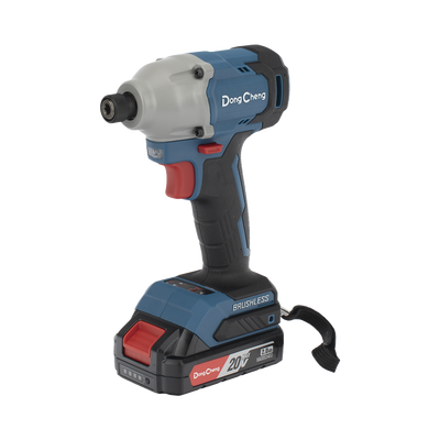 Atornillador de Impacto de 1/4 in. sin escobillas de 20V, incluye Batería de 2.0 Ah y Maletín