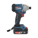 Atornillador de Impacto de 1/4 in. sin escobillas de 20V, incluye Batería de 2.0 Ah y Maletín