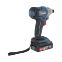 Atornillador de Impacto de 1/4 in. sin escobillas de 20V, incluye Batería de 2.0 Ah y Maletín