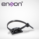 BASE PORTA CINCHO DE NYLON ENSON ENS-AG19 DE 25 X 25MM AUTOADHERIBLE BOLSA DE 100 PZ
