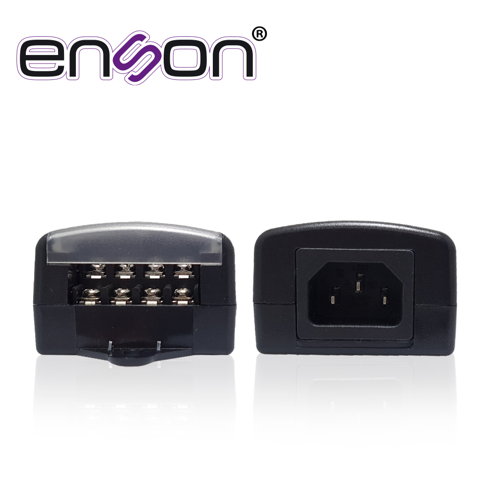 FUENTE DE PODER PARA CAMARA ENSON PS-1254 12V 5AMP CERTIFICACION UL CON CONEXIÓN DE TORNILLO POR CABLE PARA 4 CANALES