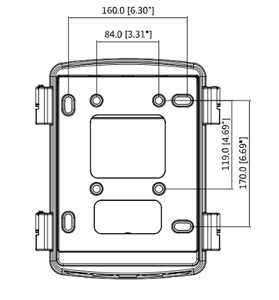 DAHUA DH-PFA140A - Caja de Conexiones Anticorrosión/ Material Aluminio & SECC/ IP66/