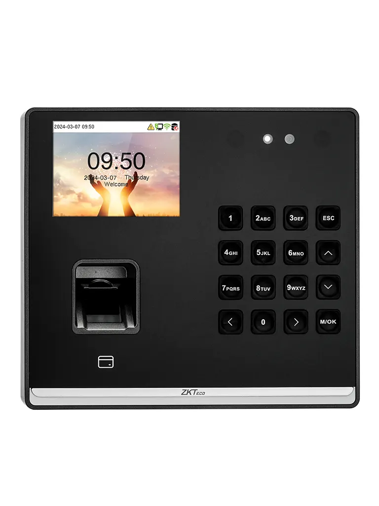 ZKTECO SENSEFACEM2FLR-  Control de Asistencia con Acceso Basico para 500 rostros / 1,000 huellas / 1,000 tarjetas 125 KHz / 150,000 Eventos / Bateria de Respaldo de 4 horas / Compatible con ZKBio Zlink