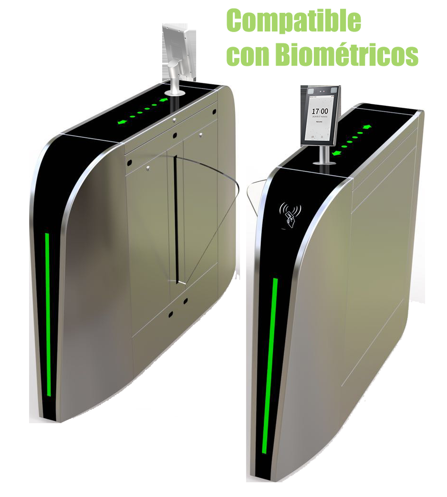  ZKTECO FBL300 - Barrera Peatonal Retraible / Bidireccional /