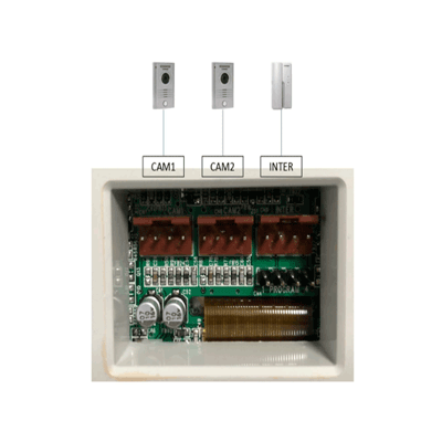 COMMAX CDV43K2P- Paquete de videoportero incluye monitor CDV43K2 de 4.3