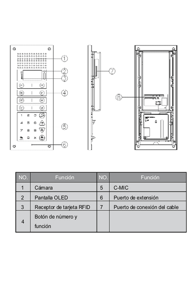 COMMAX CMP4BCT - Frente de calle para solución de videoporteros
