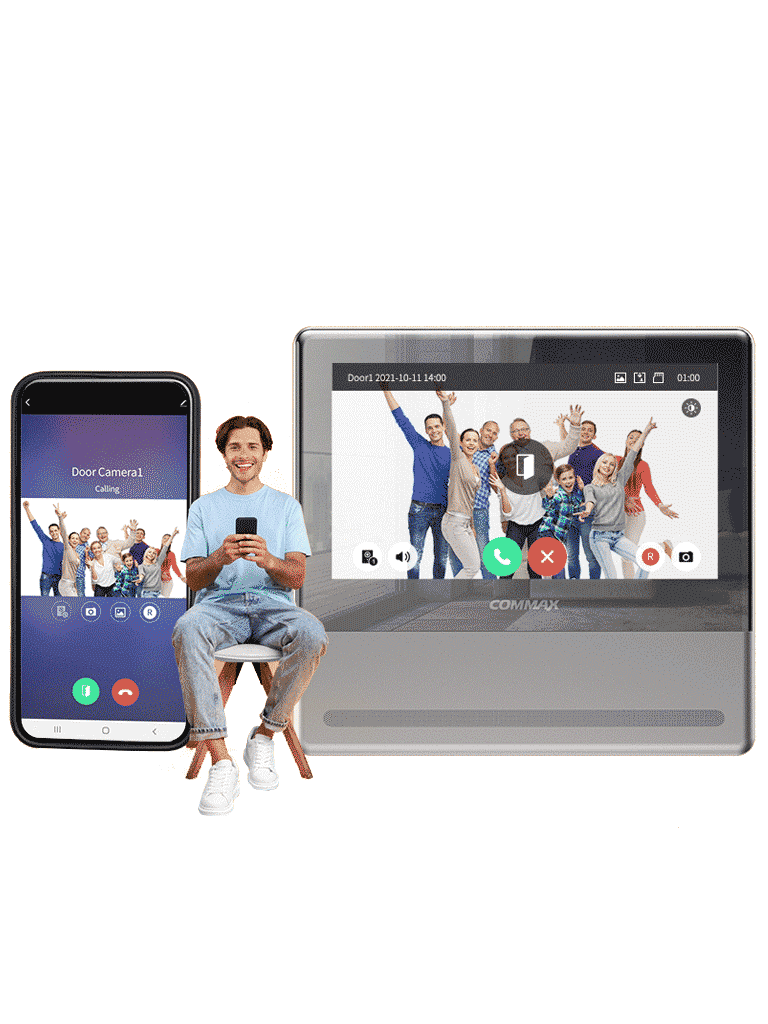 COMMAX CMV70MX - Monitor para videoportero de 7 pulgadas con