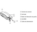 COMMAX DP2SDR2GNPACK - Paquete de audioportero frente de calle con