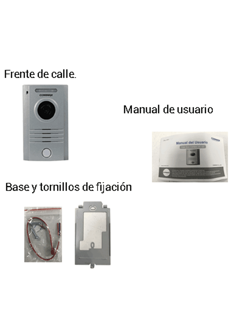 COMMAX DRC40K - Frente de calle de aluminio, uso en