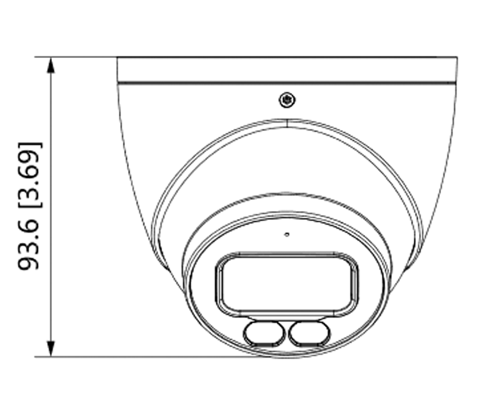 DAHUA  HAC-HDW1509TN-A-LED - Cámara Domo Full Color de 5