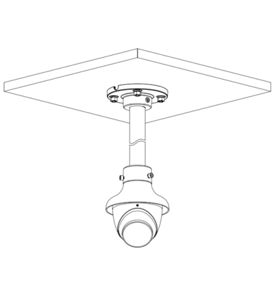 DAHUA DH-HAC-HDW1801TN - Camara Domo 4k/  8 Megapixeles/ Lente
