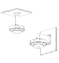 DAHUA DH-PFA108 - Adaptador para Brazo de Pared o Techo/