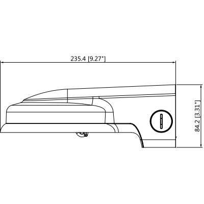 DAHUA DH-PFB211W - Brazo para Pared compatible con Cámaras Domo
