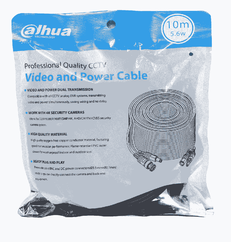 DAHUA DH-PFM942I-10-5 - Cable de 10 Metros Armado para Video