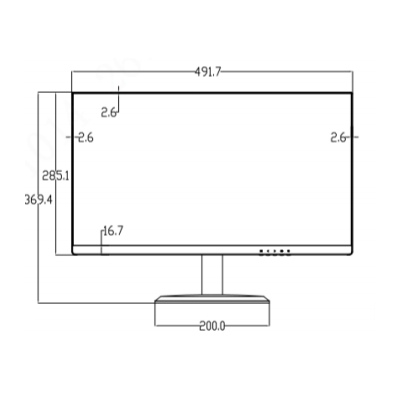DAHUA DHI-LM22-H200 - Monitor de 22 Pulgadas Ultra Delgado/ Housing