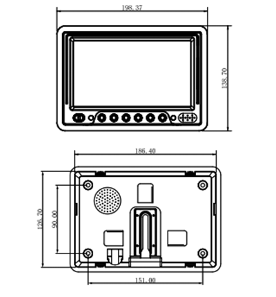 DAHUA DHI-MLCDF7-E  Monitor Led de 7 Pulgadas Widescreen TFT-LCD/
