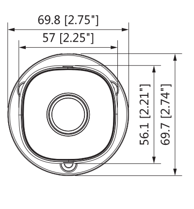 DAHUA HAC-B1A51-28 - Cámara Bullet de 5 Megapixeles/ Lente 2.8