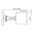 DAHUA HAC-B1A51-28 - Cámara Bullet de 5 Megapixeles/ Lente 2.8