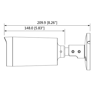 DAHUA HAC-B4A21VF - Camara Bullet Varifocal de 2 Megapixeles/ Lente