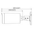 DAHUA HAC-B4A21VF - Camara Bullet Varifocal de 2 Megapixeles/ Lente