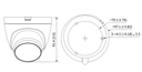 DAHUA HAC-HDW1500TLQ-A - Camara Domo de 5 Megapixeles/ Microfono Integrado/