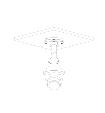 DAHUA HAC-HDW1801TQN-A - Camara Domo 4k/ 8 Megapixeles con Microfono