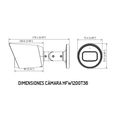 DAHUA HAC-HFW1200T-36- Camara Bullet HDCVI 1080p/ 90 Grados de Apertura/