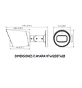 DAHUA HAC-HFW1200T-A - Camara Bullet HDCVI 1080p/ Microfono Integrado/ 103