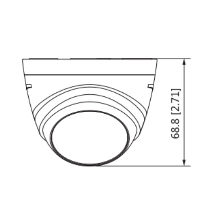 DAHUA HAC-T1A51-28 Cámara Domo de 5 Megapixeles/ Lente de 2.8mm/