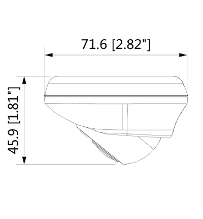 DAHUA HMW3200L - Camara Mini Domo 1080p/ Especial para DVR