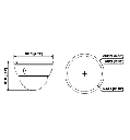 DAHUA IPC-HDBW1230E- Camara IP Domo Antivandalica de 2 Megapixeles/ Lente