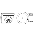 DAHUA IPC-HDW1431S - Camara IP Domo de 4 Megapixeles/ Lente