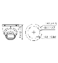 DAHUA IPC-HDW1830T-S6 - Camara IP Domo 4k/ 8 Megapixeles/ Lente