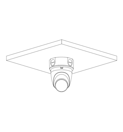 DAHUA IPC-HDW2449T-S-IL - Camara Domo IP de 4 Megapixeles/ Con