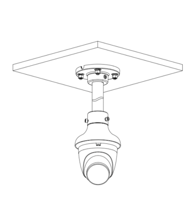 DAHUA IPC-HDW2449T-S-IL - Camara Domo IP de 4 Megapixeles/ Con