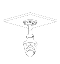 DAHUA IPC-HDW2449T-S-IL - Camara Domo IP de 4 Megapixeles/ Con